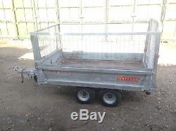 Bateson 720 Caged Unbraked 750kg Twin Axle Narrow Trailer 7 X 4 Bed With Winch