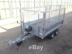 Bateson 720 Caged Unbraked 750kg Twin Axle Narrow Trailer 7 X 4 Bed With Winch