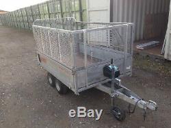 Bateson 720 Caged Unbraked 750kg Twin Axle Narrow Trailer 7 X 4 Bed With Winch