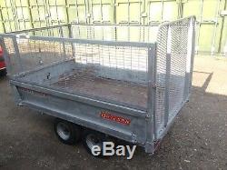 Bateson 720 Caged Unbraked 750kg Twin Axle Narrow Trailer 7 X 4 Bed With Winch