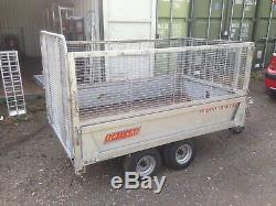 Bateson 720 Caged Unbraked 750kg Twin Axle Narrow Trailer 7 X 4 Bed With Winch