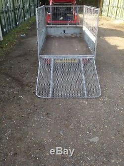 Bateson 720 Caged Unbraked 750kg Twin Axle Narrow Trailer 7 X 4 Bed With Winch