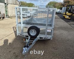Bateson 720 Unbraked Twin Axle Trailer 7' x 4' 750kg GVW Mesh Sides & Ramp