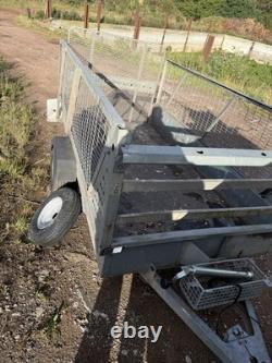 Bateson 720 Unbraked Twin Axle Trailer 7' x 4' 750kg GVW Mesh Sides & Ramp