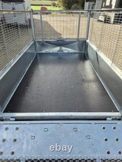 Bateson 720 Unbraked Twin Axle Trailer 7' x 4' 750kg GVW Mesh Sides & Ramp