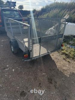 Bateson 720 Unbraked Twin Axle Trailer 7' x 4' 750kg GVW Mesh Sides & Ramp