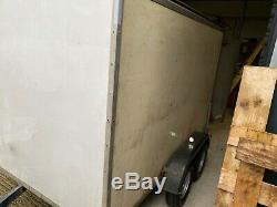 Bateson 8x4 twin axle box trailer tow a van rear barn doors