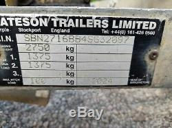 Bateson Twin Axle, Hydraulic tilt bed car trailer, good strong trailer