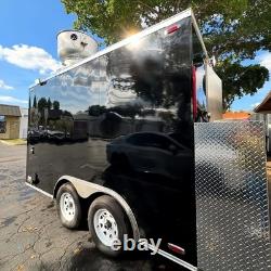 Black Twin Axle Catering Trailer Mobile Street Food Business Unit