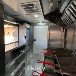 Black Twin Axle Catering Trailer Mobile Street Food Business Unit