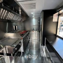 Black Twin Axle Catering Trailer Mobile Street Food Business Unit