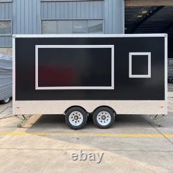 Black Twin Axle Mobile Catering Trailer Large Serving Hatch Street Food