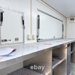 Black Twin Axle Mobile Catering Trailer Large Serving Hatch Street Food