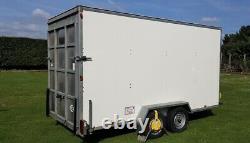 Blue Line Box Van Twin Axle Danish Trolley Trailer 14 X 6 X 7 3500kg