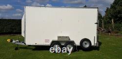 Blue Line Box Van Twin Axle Danish Trolley Trailer 14 X 6 X 7 3500kg