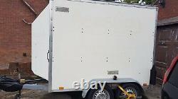 Blue Line Twin axle box trailer. Very good condition