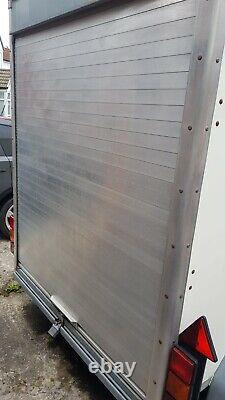 Blue Line Twin axle box trailer. Very good condition