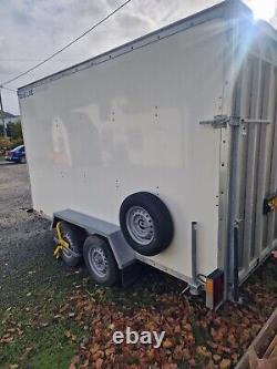 Blue Line Twin axle box van trailer 12ft X 6ft X 6ft 6 Tow A Van Rear Ramp