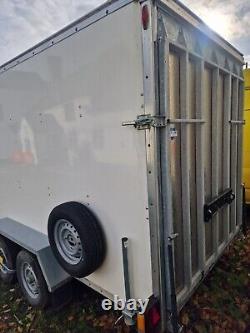 Blue Line Twin axle box van trailer 12ft X 6ft X 6ft 6 Tow A Van Rear Ramp