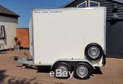 Blueline 8ftx5ft Twin Axle Car Box Trailer Box Van Blue Line Towavan Great Cond