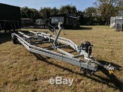 Boat trailer braked twin axle 3600 kg load