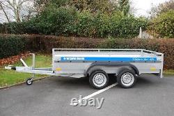 Box Car Trailer 2700kg 3m x 1,5m Twin Axle Braked Trailer Heavy Duty Trailer