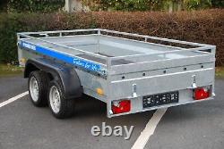 Box Car Trailer 2700kg 3m x 1,5m Twin Axle Braked Trailer Heavy Duty Trailer