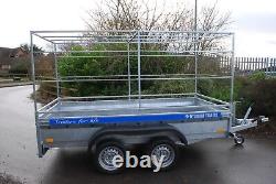 Box Car Trailer 2700kg 3m x 1,5m Twin Axle Braked Trailer Heavy Duty Trailer