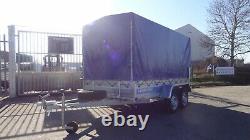 Box Tipping Car Trailer 10 X 5 Twin Axle Class 750kg With Canvas Cover Al-ko