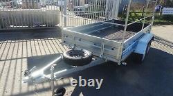 Box Tipping Car Trailer 10 X 5 Twin Axle Class 750kg With Canvas Cover Al-ko