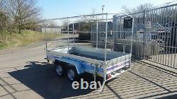 Box Tipping Car Trailer 10 X 5 Twin Axle Class 750kg With Canvas Cover Al-ko