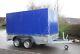 Box Trailer 10ft X 5ft 2700kg Twin Axle Car Trailer With Canvas Cover 3m X 1,5m