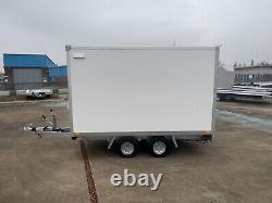 Box Trailer 10ft x 6ft x 6ftH Twin Axle Car Trailer 3m x 1.8m 2700kg Tail Ramp