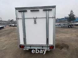 Box Trailer 10ft x 6ft x 6ftH Twin Axle Car Trailer 3m x 1.8m 2700kg Tail Ramp