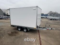 Box Trailer 10ft x 6ft x 6ftH Twin Axle Car Trailer 3m x 1.8m 2700kg Tail Ramp