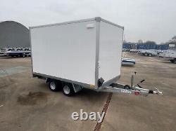 Box Trailer 10ft x 6ft x 6ftH Twin Axle Car Trailer 3m x 1.8m 2700kg Tail Ramp