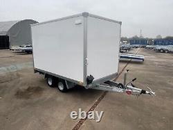 Box Trailer 10ft x 6ft x 6ftH Twin Axle Car Trailer 3m x 1.8m 2700kg Tail Ramp