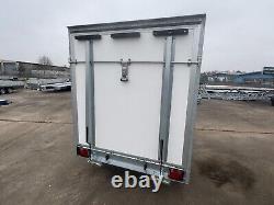 Box Trailer 10ft x 6ft x 6ftH Twin Axle Car Trailer 3m x 1.8m 2700kg Tail Ramp