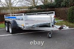 Box Trailer 10x5 twin axle 2700kg 3m x 1,5m Braked Trailer AL-KO Suspension