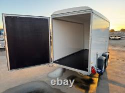 Box Trailer 12ft x 5ft Twin Axle Car Trailer 3.6m x 1.5m 2700kg Tail Ramp/Door