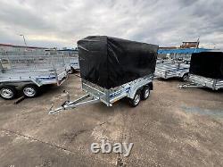 Box Trailer 8x4 Twin Axle ALKO 750kg Car Trailer Canvas Cover @Wychavon Trailers