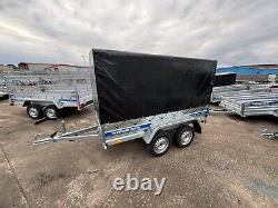 Box Trailer 8x4 Twin Axle ALKO 750kg Car Trailer Canvas Cover @Wychavon Trailers