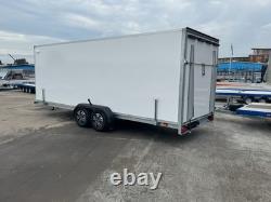 Box Trailer Car Transporter Trailer 19,6ft x 6,5ft x 6,5ft 3500kg Twin Axle