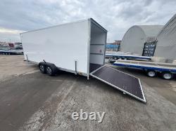Box Trailer Car Transporter Trailer 19,6ft x 6,5ft x 6,5ft 3500kg Twin Axle