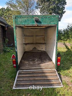 Box Van Trailer Twin Axle, Approx 8ft x 4ft