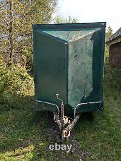 Box Van Trailer Twin Axle, Approx 8ft x 4ft