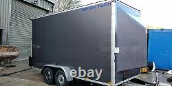 Box trailer twin axle braked