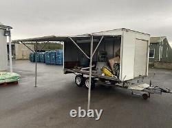 Box van trailer twin axle