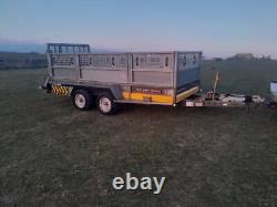 Brain James 12ft x 5ft 3 twin axle General plant trailer, Ifor Williams, Nugent