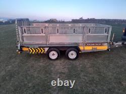 Brain James 12ft x 5ft 3 twin axle General plant trailer, Ifor Williams, Nugent